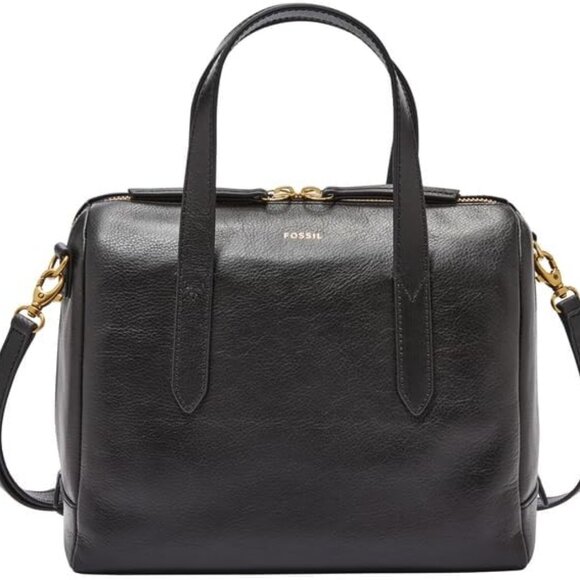 Fossil Syndey Large Black Satchel - Picture 2 of 3